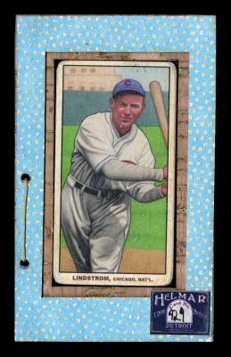 Picture, Helmar Brewing, T206-Helmar Card # 429, Fred LINDSTROM (HOF), Batting follow through, Chicago Cubs